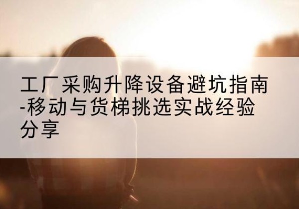 麟游移动式升降机怎么选-工厂采购升降设备避坑指南-移动与货梯挑选实战经验分享